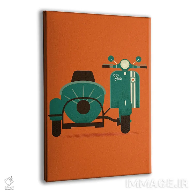 تابلو بیا سواری کنیم اثر برگر بولت - نمای پرسپکتیو محصول