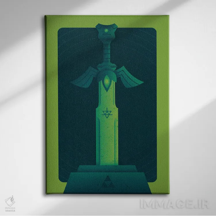 تابلو شمشیر قهرمانان اثر برگر بولت - نمای روبهرو روی دیوار