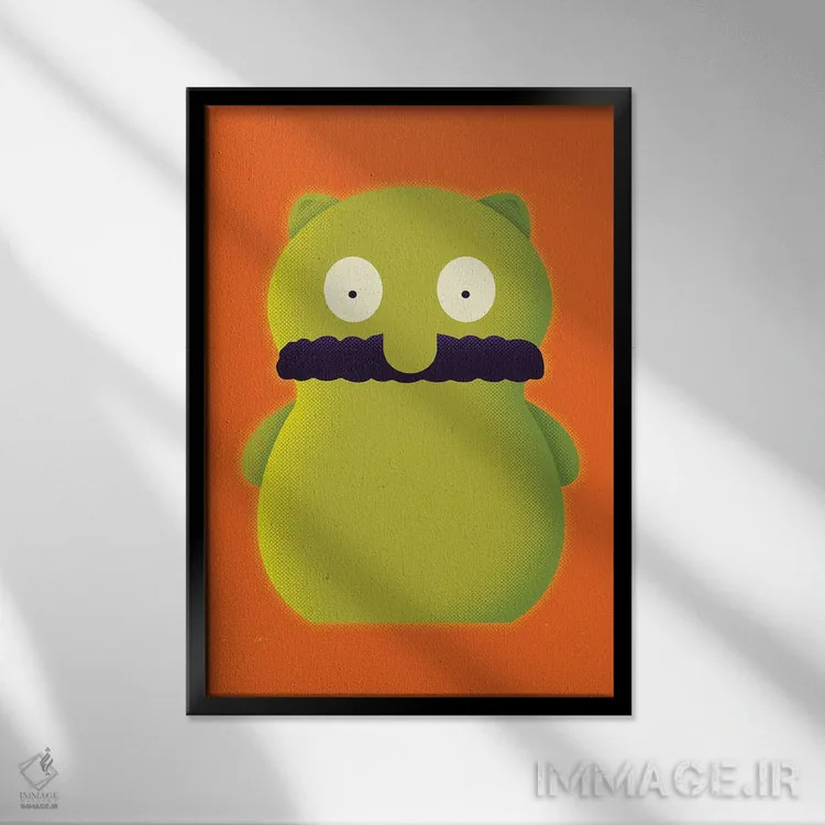 تابلو کوچی بوبی (نام خاص، احتمالا شخصیت/واژه ساختگی) اثر برگر بولت - نمای قابدار مشکی