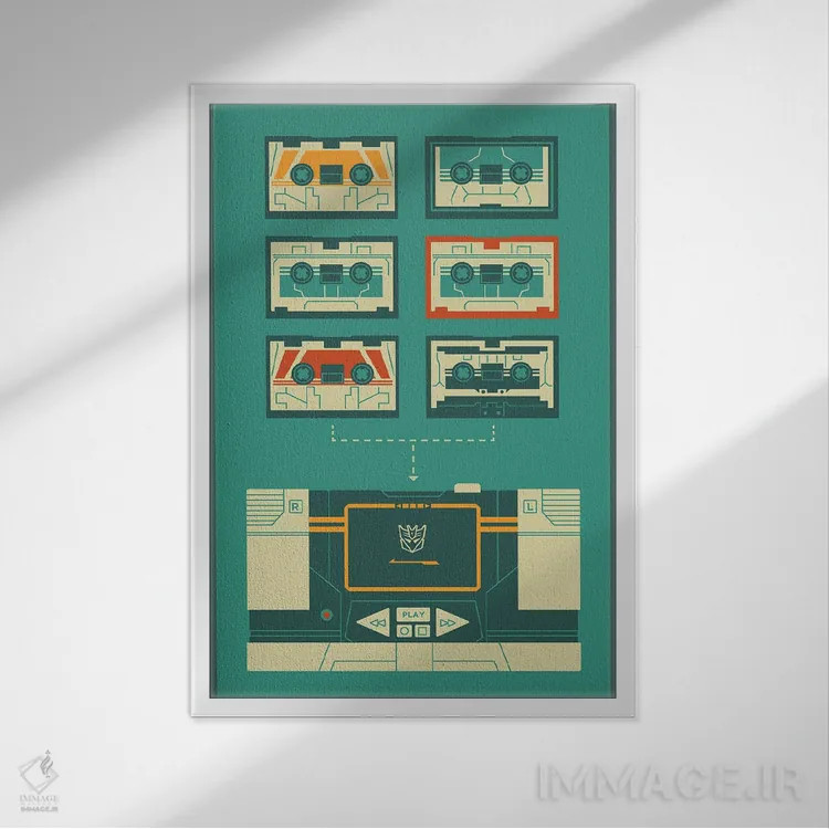 تابلو پراندن (اجکت) اثر برگر بولت - نمای قابدار سفید