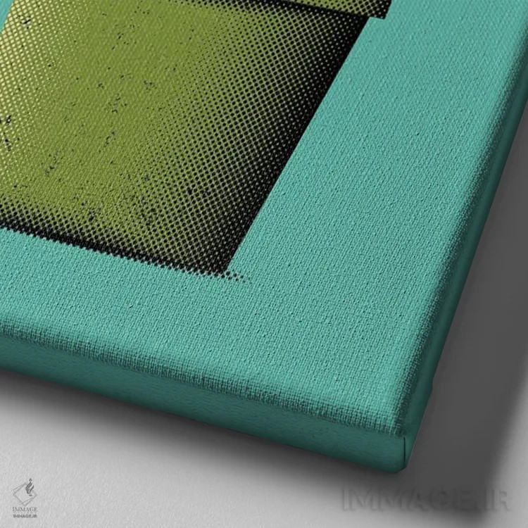 تابلو گیاه پیرانیا در گلدان اثر برگر بولت - نمای نزدیک بافت بوم