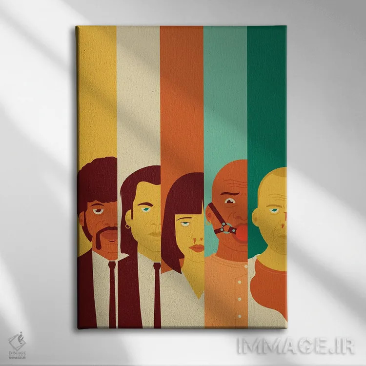 تابلو رویال با پنیر (ارجاع به فیلم پالپ فیکشن) اثر برگر بولت - نمای روبهرو روی دیوار