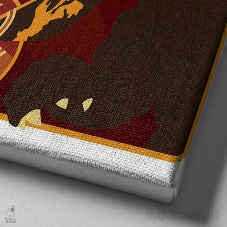 تابلو نبرد برای جهان اثر برگر بولت - نمای نزدیک بافت بوم