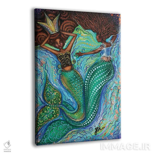 تابلو زیبایی تاجدار اثر اشلی جوی - نمای پرسپکتیو محصول