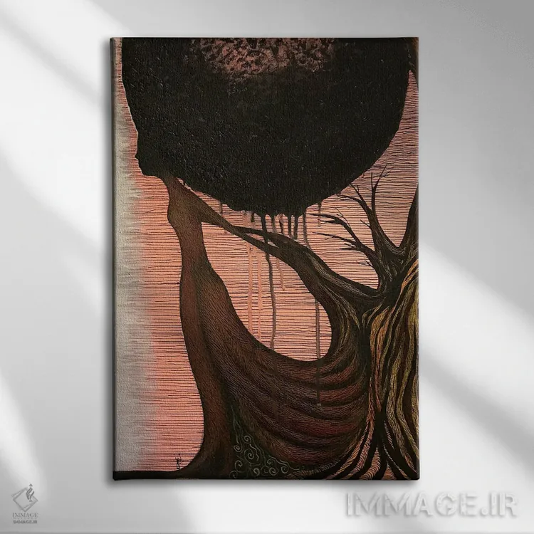 تابلو خانه تپهای اثر اشلی جوی - نمای روبهرو روی دیوار