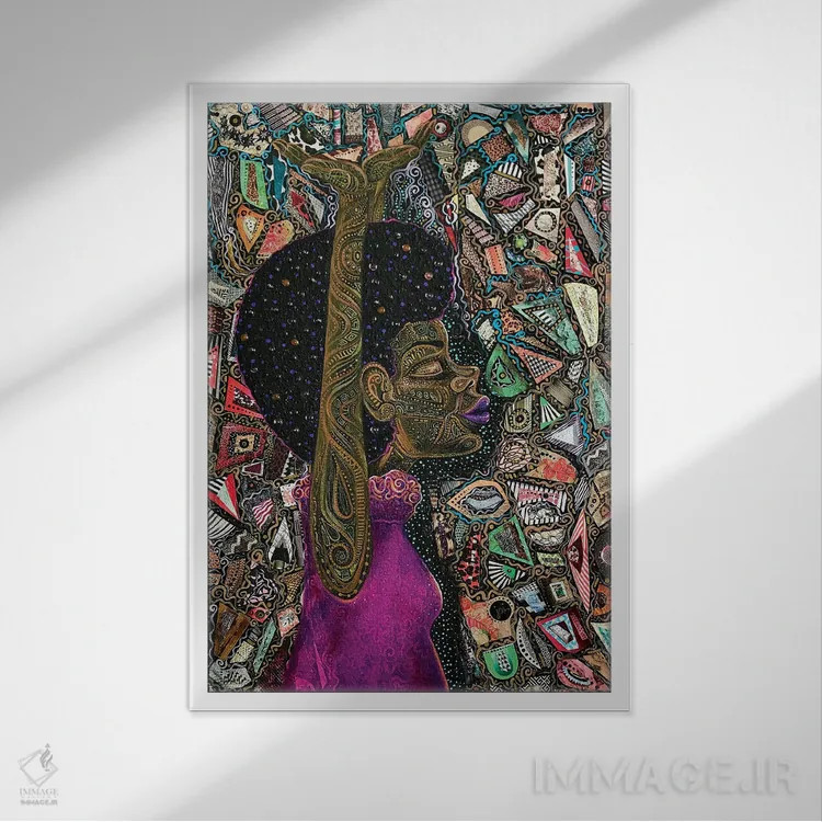 تابلو عبور کردن (غلبه بر مشکلات) اثر اشلی جوی - نمای قابدار سفید