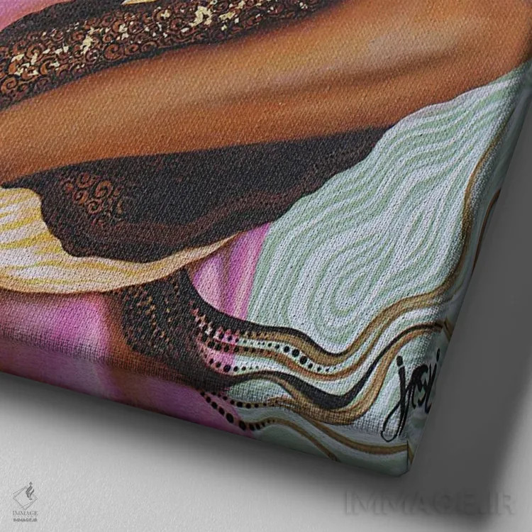 تابلو بذرپاشی (کاشت بذرها) اثر اشلی جوی - نمای نزدیک بافت بوم