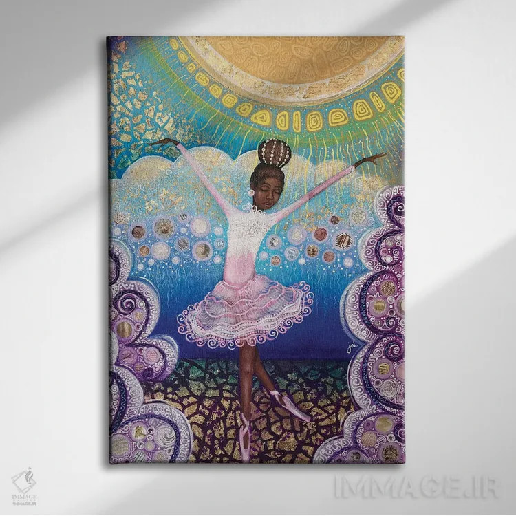 تابلو آسمان حد نهایی است (هیچ حد و مرزی وجود ندارد) اثر اشلی جوی - نمای روبهرو روی دیوار