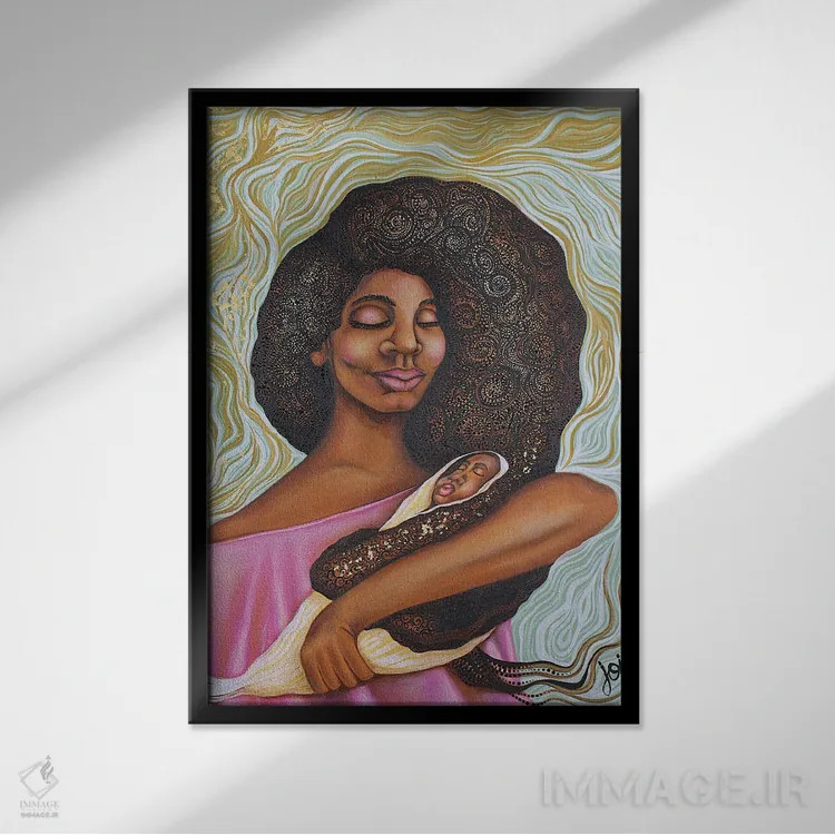 تابلو بذرپاشی (کاشت بذرها) اثر اشلی جوی - نمای قابدار مشکی