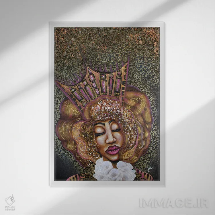 تابلو پرنسس لولا در سرزمین عجایب اثر اشلی جوی - نمای قابدار سفید