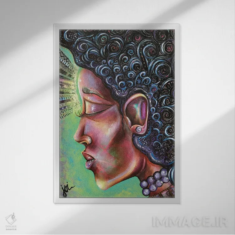 تابلو خرد و وقار اثر اشلی جوی - نمای قابدار سفید