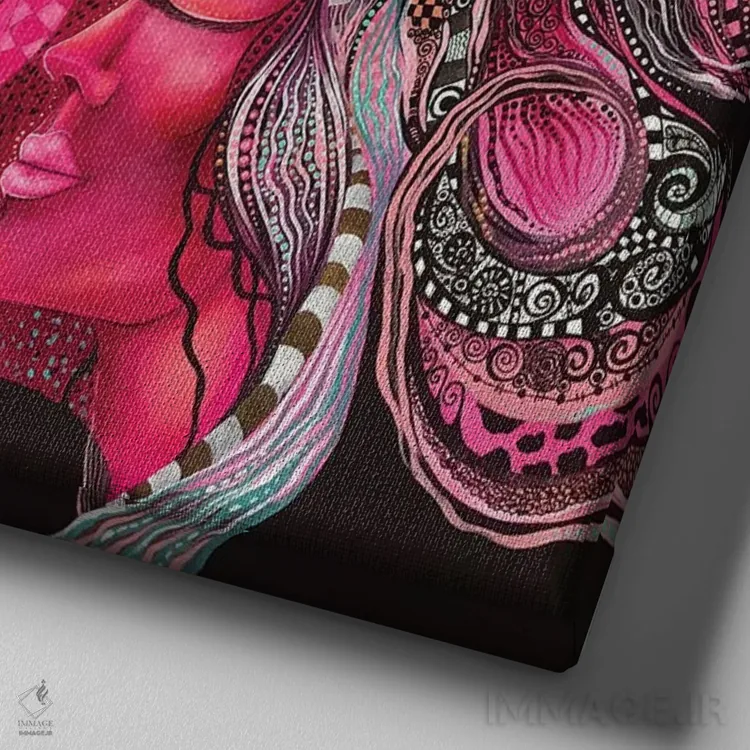 تابلو آرامش اثر اشلی جوی - نمای نزدیک بافت بوم