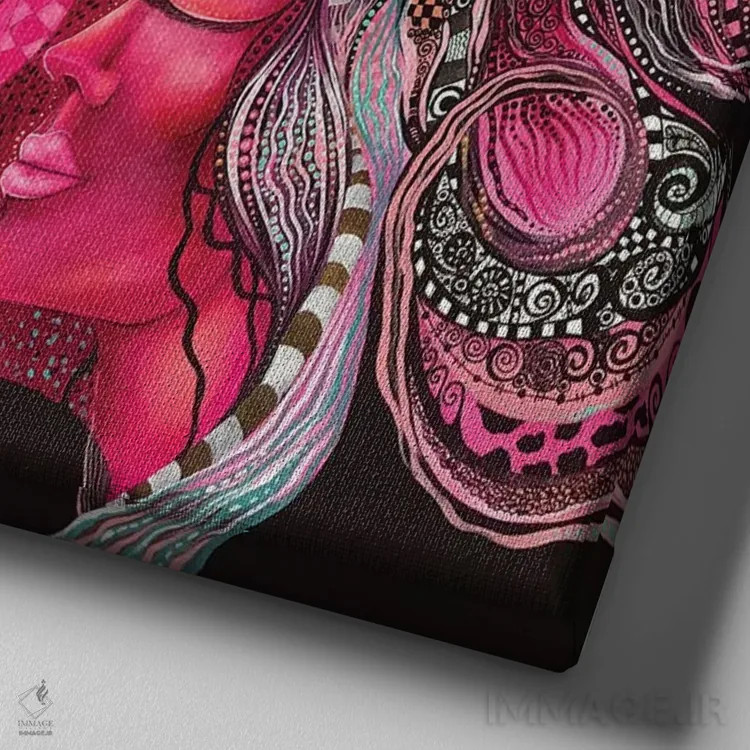 تابلو آرامش اثر اشلی جوی - نمای نزدیک بافت بوم