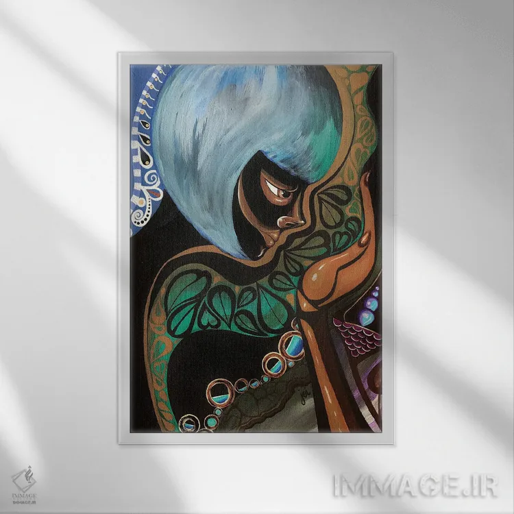 تابلو مادر طبیعت اثر اشلی جوی - نمای قابدار سفید