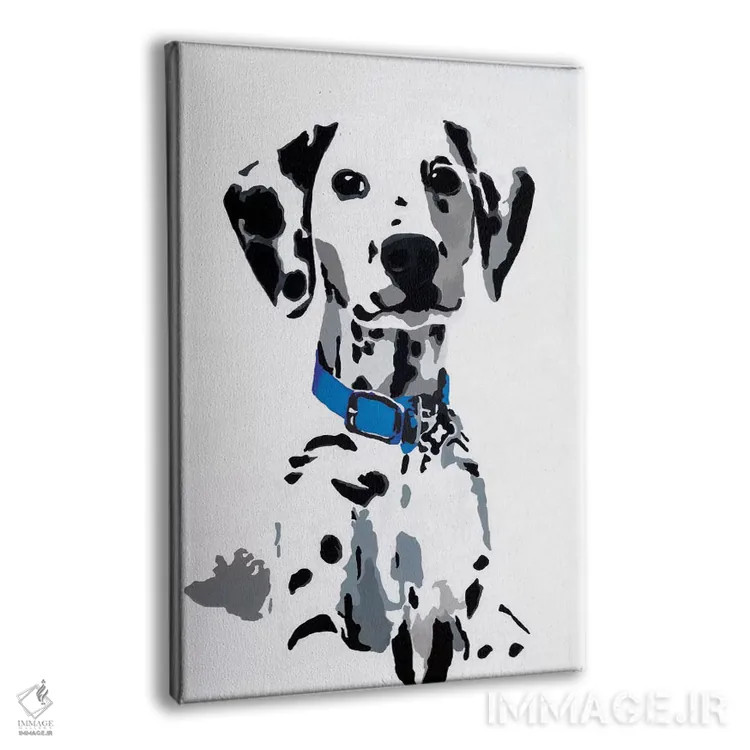 تابلو وینی یکم (یقه آبی) (اسم حیوان/عروسک) اثر جولی احمد - نمای پرسپکتیو محصول