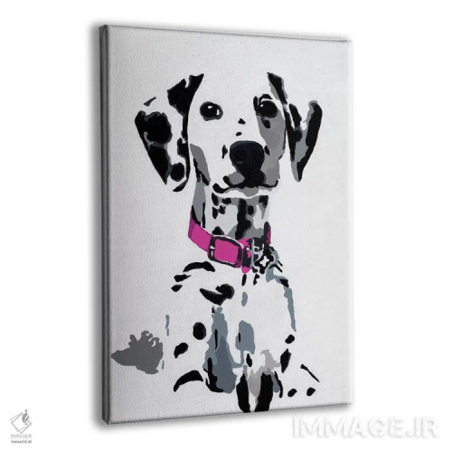 تابلو وینی دوم (یقه صورتی) اثر جولی احمد - نمای پرسپکتیو محصول