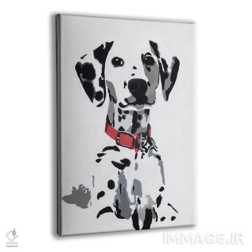 تابلو وینی چهارم (یقه قرمز) اثر جولی احمد - نمای پرسپکتیو محصول