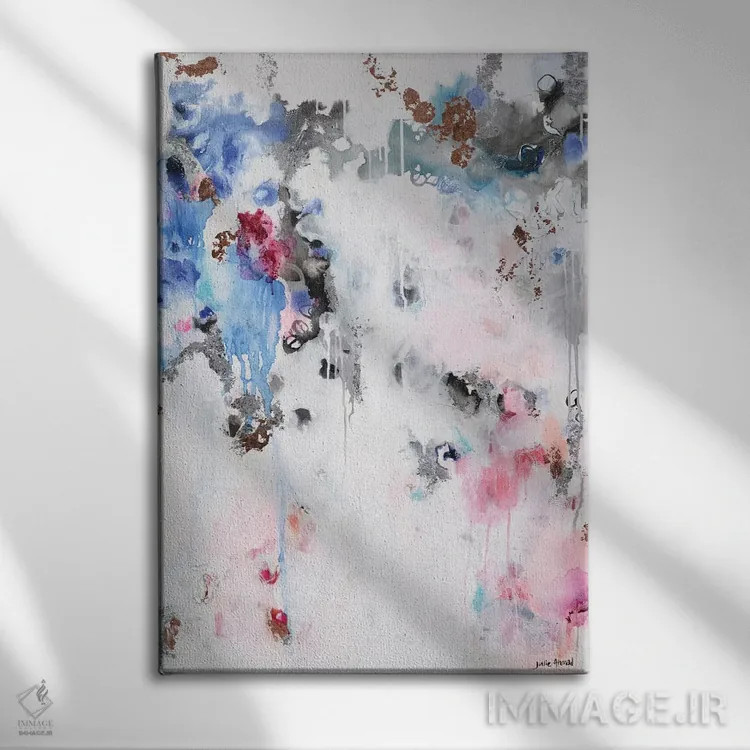 تابلو نورانی با ستارگان اثر جولی احمد - نمای روبهرو روی دیوار