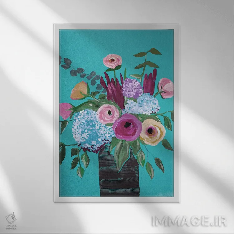 تابلو خوابهای شیرین اثر جولی احمد - نمای قابدار سفید