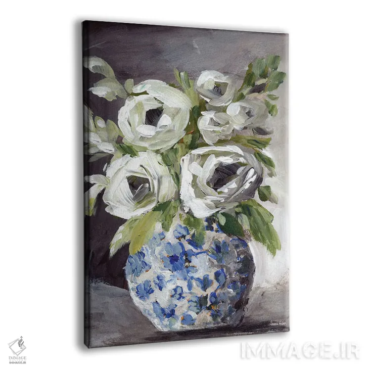 تابلو گلدان زنجبیلی دوم (طرح گل) اثر آماندا هیلبرن - نمای پرسپکتیو محصول