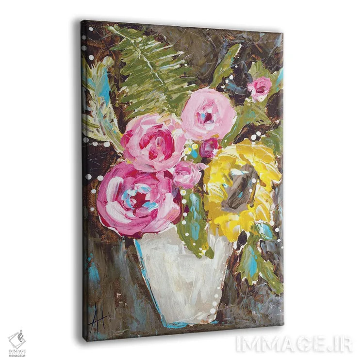 تابلو گلهای گرم تابستانی اثر آماندا هیلبرن - نمای پرسپکتیو محصول