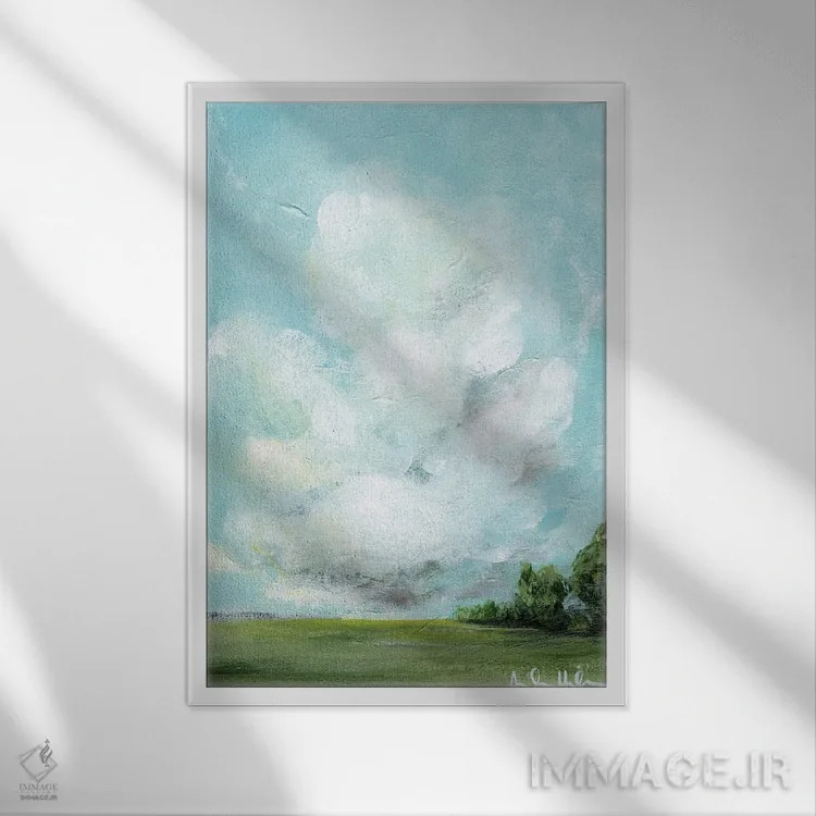 تابلو خیالبافی در روز اثر آماندا هیلبرن - نمای قابدار سفید