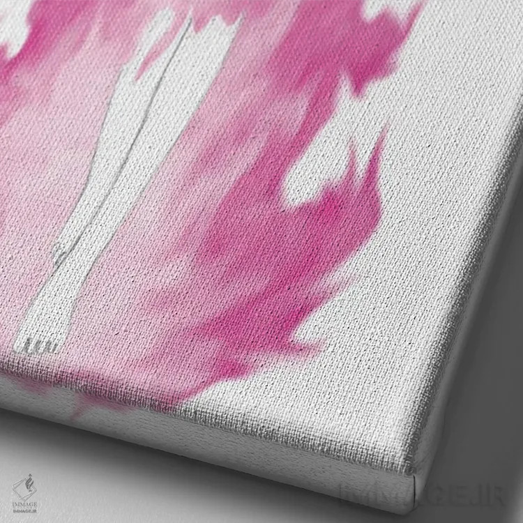 تابلو ققنوس اثر آندریا هرنیاک - نمای نزدیک بافت بوم