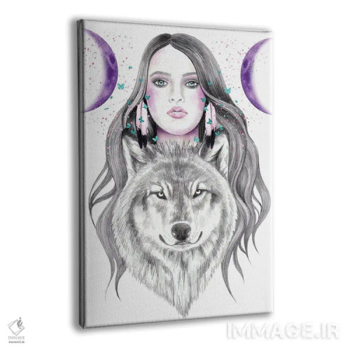 تابلو ماه و ماه اثر آندریا هرنیاک - نمای پرسپکتیو محصول