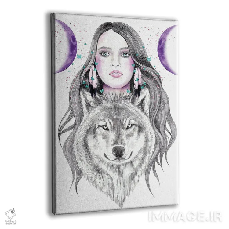 تابلو ماه و ماه اثر آندریا هرنیاک - نمای پرسپکتیو محصول