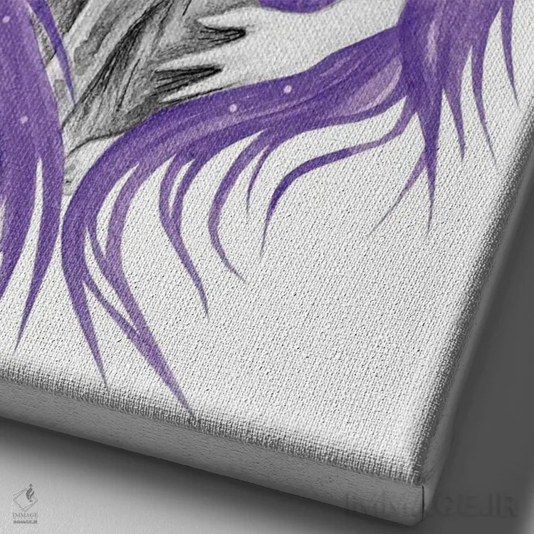 تابلو خیالپرداز نیمهشب اثر آندریا هرنیاک - نمای نزدیک بافت بوم