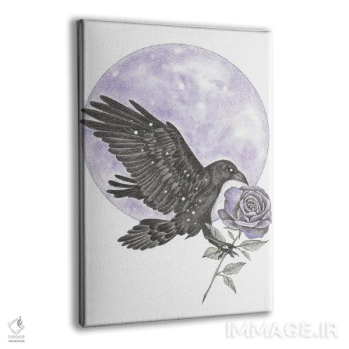 تابلو ماه کلاغ اثر آندریا هرنیاک - نمای پرسپکتیو محصول