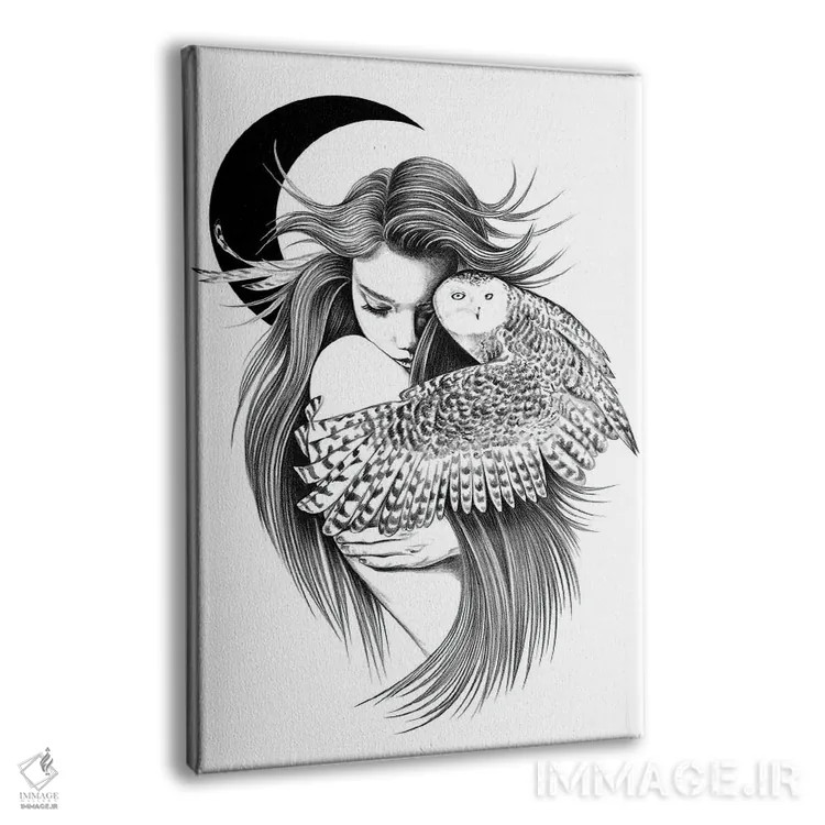 تابلو بوسه اثر آندریا هرنیاک - نمای پرسپکتیو محصول