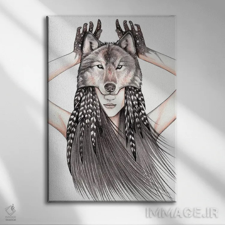 تابلو دل وحشی اثر آندریا هرنیاک - نمای روبهرو روی دیوار