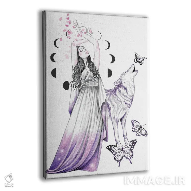 تابلو رقص ماه اثر آندریا هرنیاک - نمای پرسپکتیو محصول