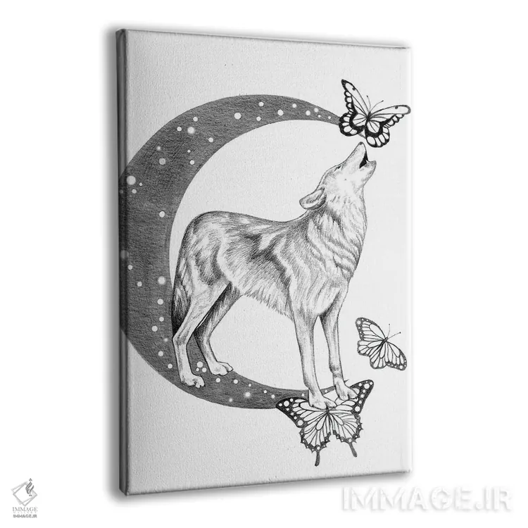 تابلو ماه نقرهای اثر آندریا هرنیاک - نمای پرسپکتیو محصول