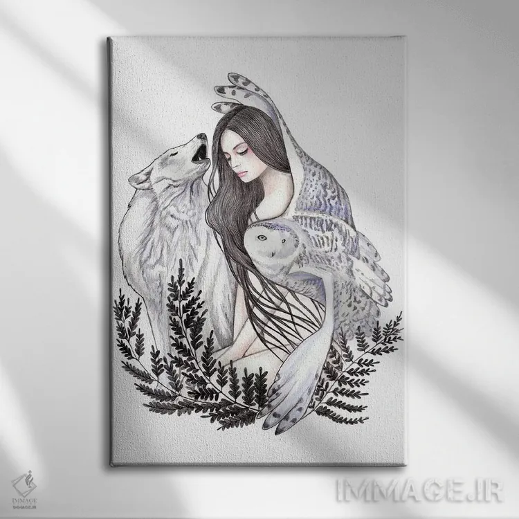 تابلو جنگل اثر آندریا هرنیاک - نمای روبهرو روی دیوار