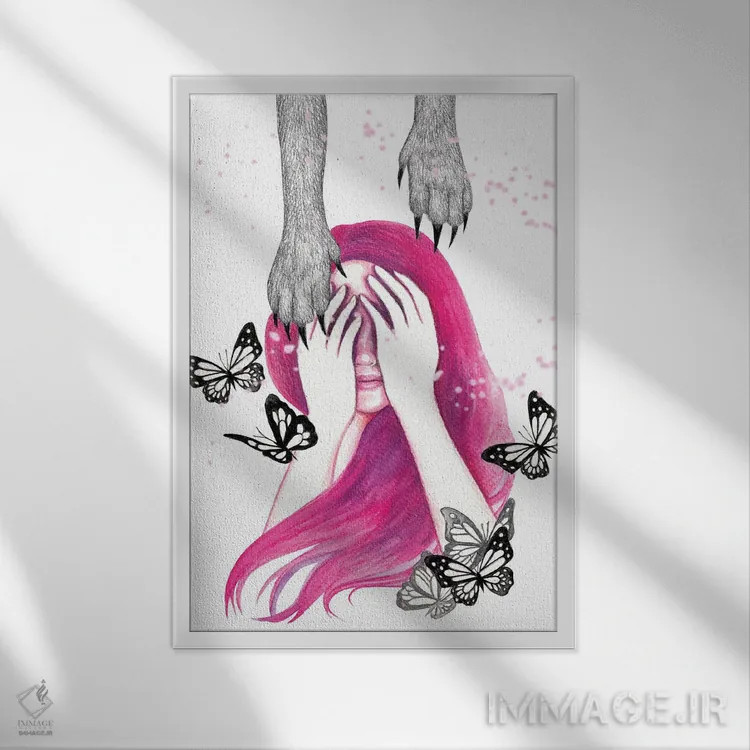 تابلو نگهبان اثر آندریا هرنیاک - نمای قابدار سفید