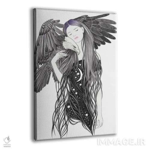 تابلو شب عقاب اثر آندریا هرنیاک - نمای پرسپکتیو محصول