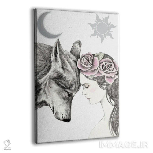 تابلو خورشید و ماه اثر آندریا هرنیاک - نمای پرسپکتیو محصول