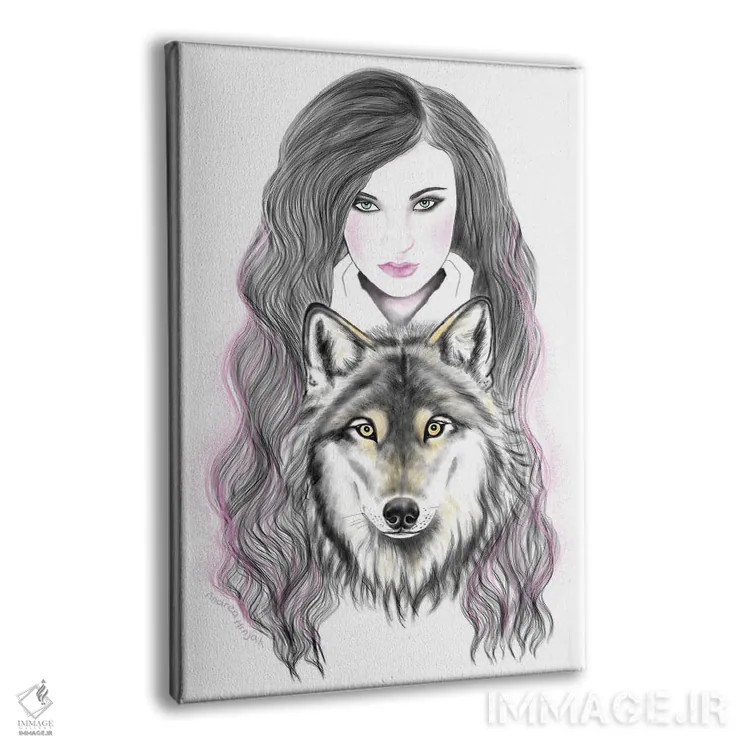 تابلو چشمهای زرد اثر آندریا هرنیاک - نمای پرسپکتیو محصول