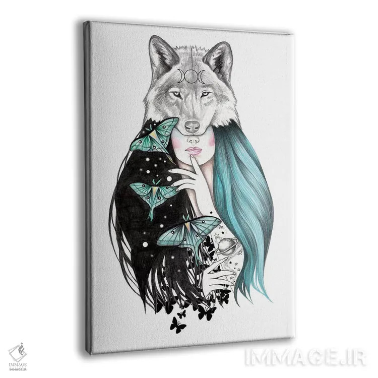 تابلو لونا (الهه/ماه) اثر آندریا هرنیاک - نمای پرسپکتیو محصول