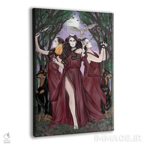 تابلو مادر جادوگران اثر آندریا هرنیاک - نمای پرسپکتیو محصول
