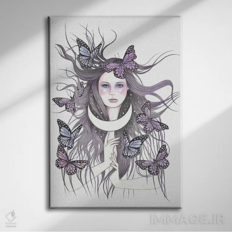 تابلو افسونهای عشقی اثر آندریا هرنیاک - نمای روبهرو روی دیوار