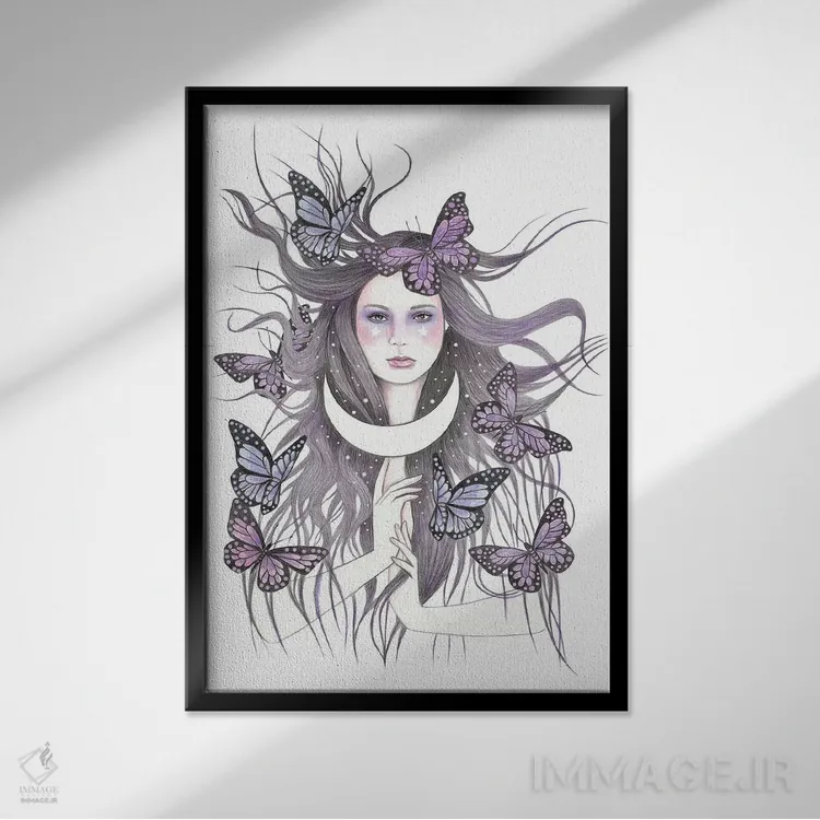 تابلو افسونهای عشقی اثر آندریا هرنیاک - نمای قابدار مشکی