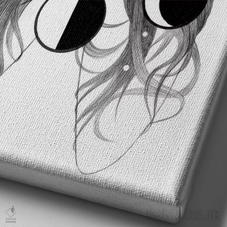 تابلو افسونهای ماه اثر آندریا هرنیاک - نمای نزدیک بافت بوم