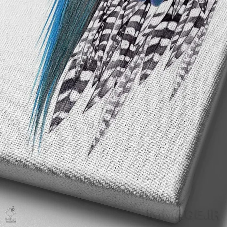 تابلو ستارهٔ شمال اثر آندریا هرنیاک - نمای نزدیک بافت بوم