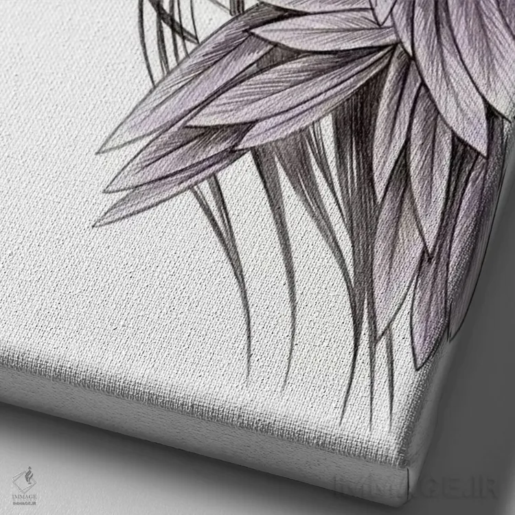 تابلو بالهای کلاغ اثر آندریا هرنیاک - نمای نزدیک بافت بوم