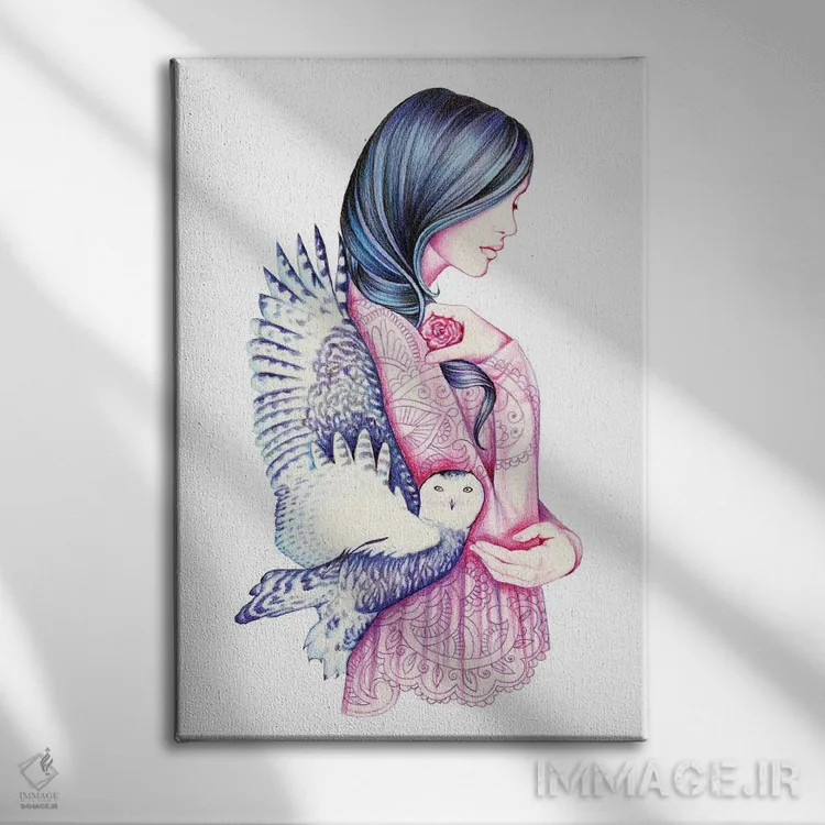 تابلو راز اثر آندریا هرنیاک - نمای روبهرو روی دیوار