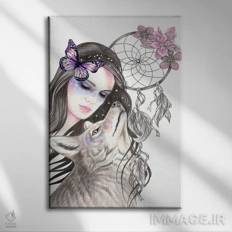 تابلو کابوسگیر اثر آندریا هرنیاک - نمای روبهرو روی دیوار