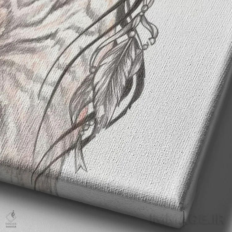 تابلو کابوسگیر اثر آندریا هرنیاک - نمای نزدیک بافت بوم